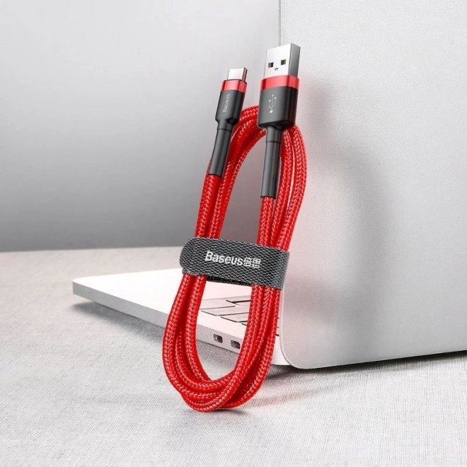 Baseus Cafule USB-C kabel 2A 3m - rdeč