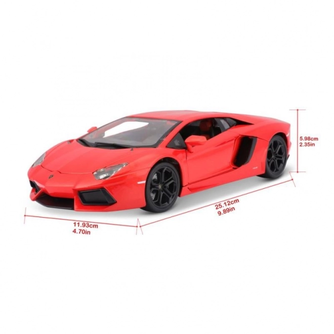 Bburago Lamborghini Aventador 1:18 oranžna 18-11033