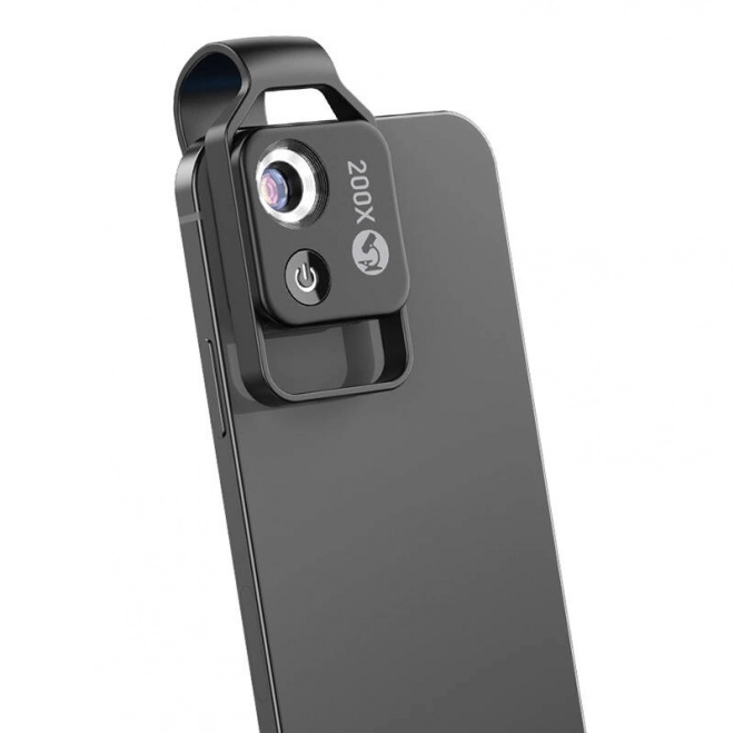 Objektiv za mobilni telefon Apexel 200X mikro črn
