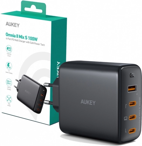 Omnia II GaN omrežni polnilec 4xUSB 100W