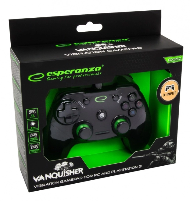 Gamepad pro PC in PS3 Vanquisher