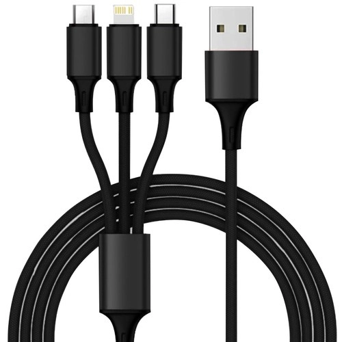 4x USB polnilec za avto + Xtrobb 19907 kabel