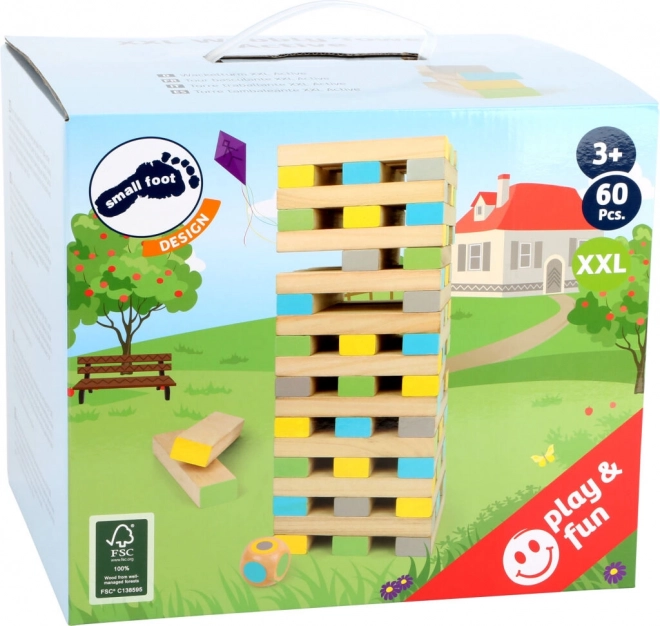 Majhna noga Jenga stolp XXL