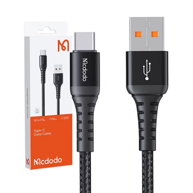 Kabel Mcdodo USB-A na USB-C 60W 3m črna