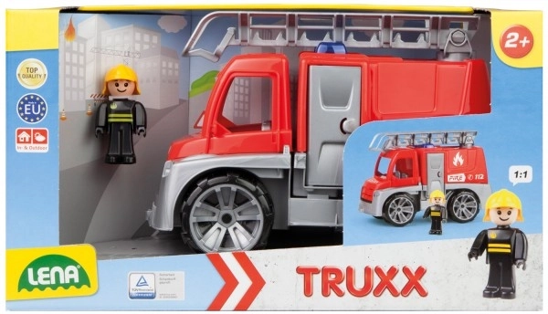 Auto Truxx gasilci plast 29cm s figuro v škatli 39x22x16cm 24m+