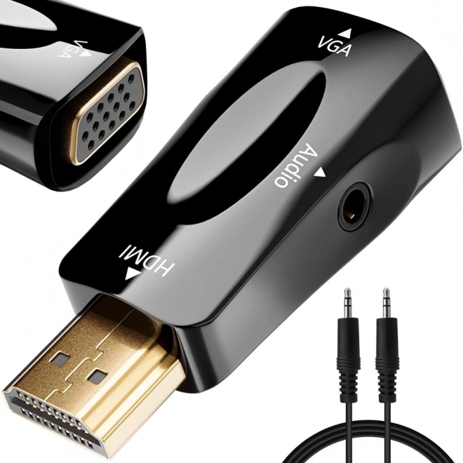 Pretvornik iz HDMI na VGA z avdio izhodom