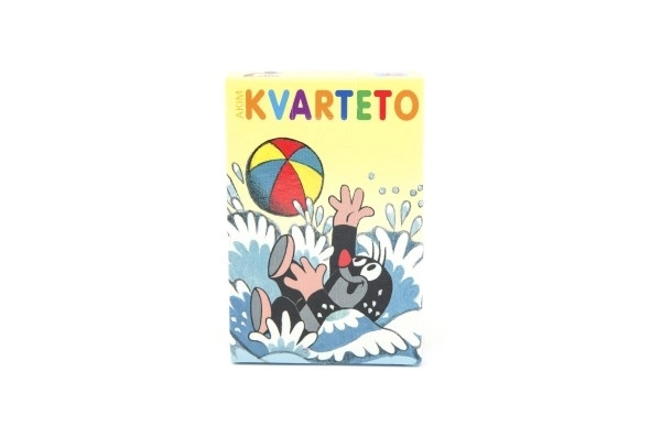 Kvartet Krtek družabna igra - karte v kartonski škatlici 6x9cm