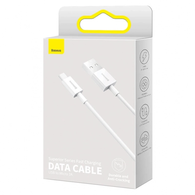 Polnilni podatkovni kabel Baseus Superior Series USB na micro USB, 2A, 1m