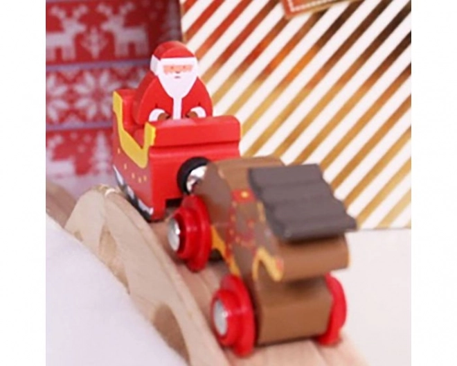 Bigjigs Rail Božičkova sprega + tirnica