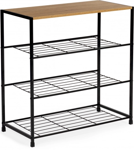 Tri kovinske rešetke za do 12 parov čevljev