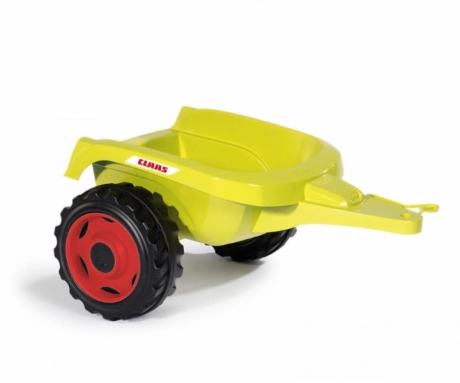 Pedalni traktor CLAAS Arion 400 z zelenim prikolidcem