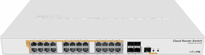 Stikalo 24× Gigabit PoE s 4× SFP+ MIKROTIK CRS328-24P-4S+RM