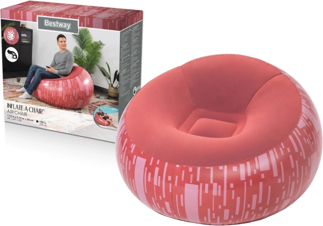Napihljiv naslanjač Bestway rdeč