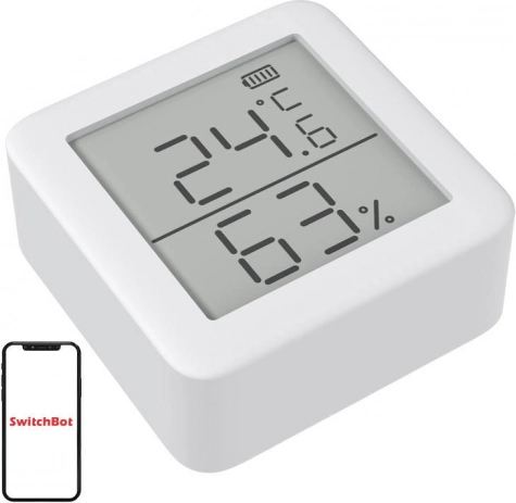 Pametni termometer in higrometer SWITCHBOT Meter (bela izvedba)
