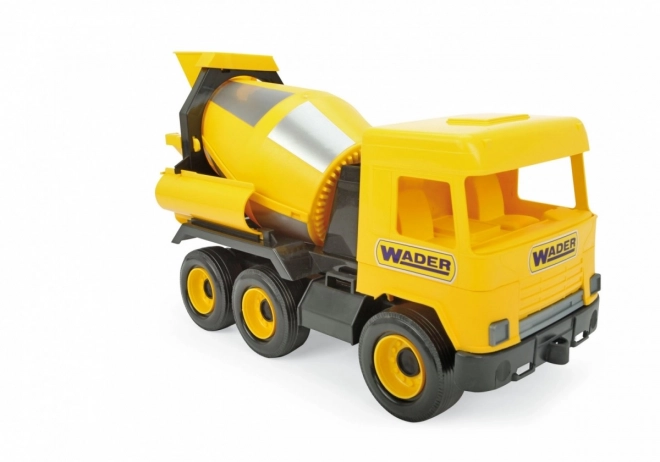 Rumena betonska mešalica 38 cm Middle Truck v škatli