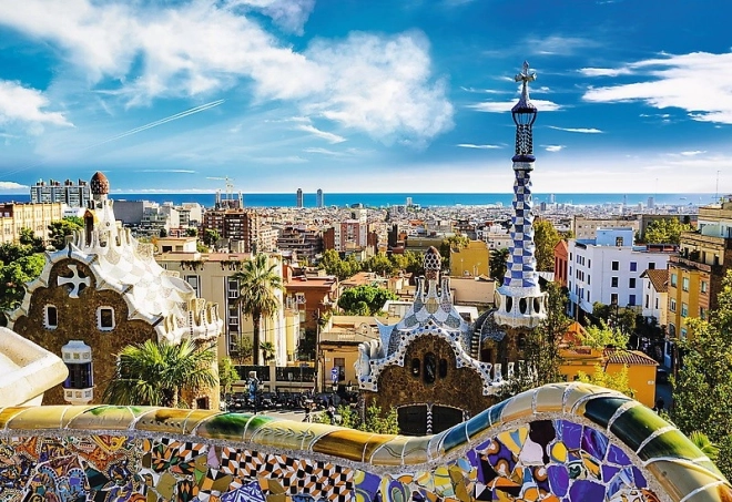 Ikonični motiv Park Güell v Barceloni