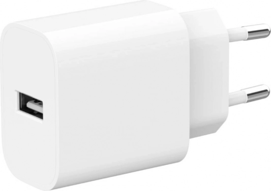 Omrežni polnilec USB‑A 2,4 A – bel
