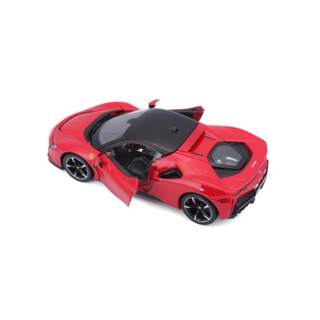 Bburago 1:24 Ferrari Top SF90 Stradale Rdeč