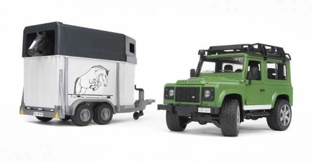 Bruder LAND ROVER s prikolico za konje