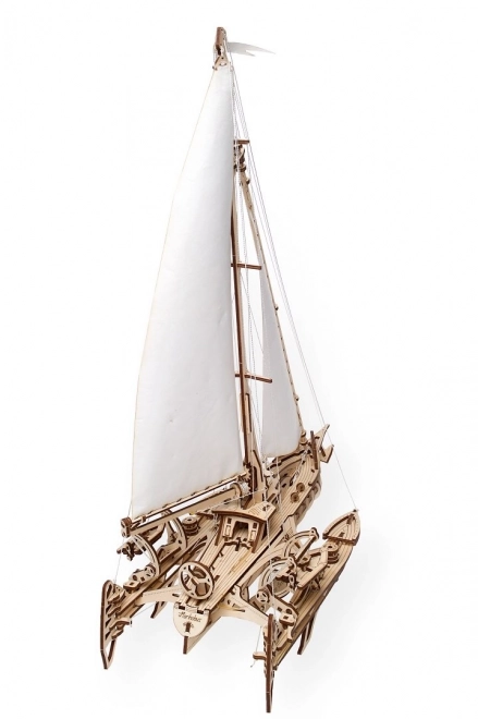 Ugears 3D sestavljanka - Trimaran Merihobus 237 delov