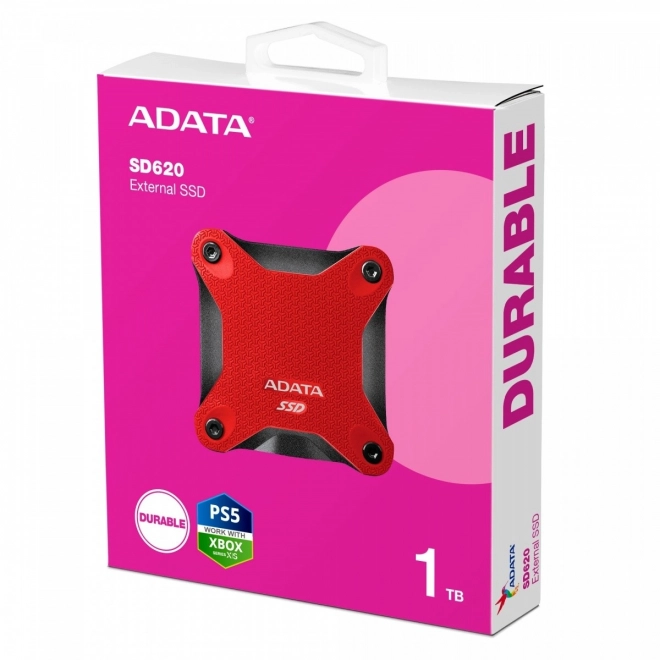Zunanji SSD disk ADATA SD620 1TB rdeč