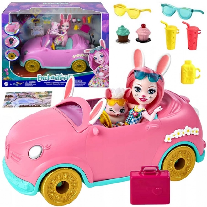 Enchantimals Zajčji voz Bree s dodatki