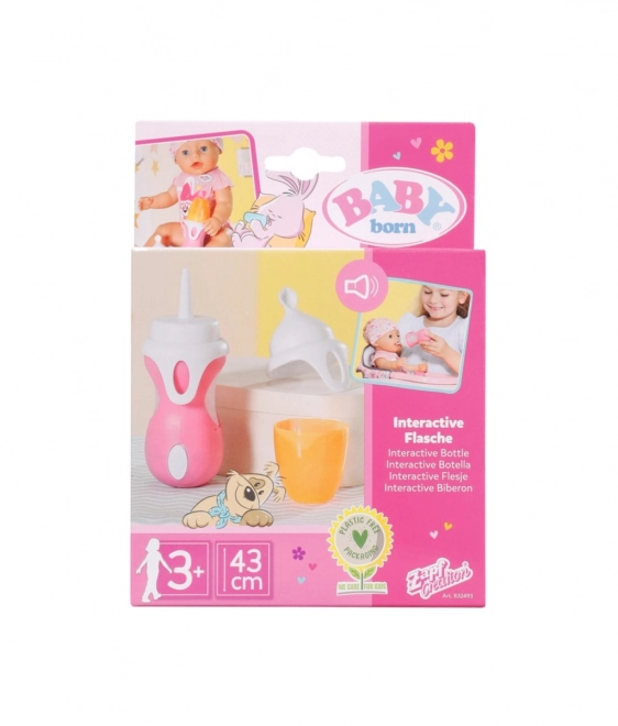 Interaktivna steklenička in žlička za lutke BABY Born