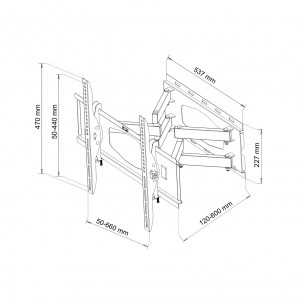 Nosilec za TV AR-65 za 32-80'' do 60 kg