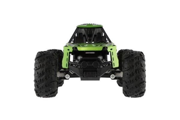 Auto RC buggy terensko zeleno 22cm plast 2,4GHz na baterije + polnilni paket v škatli 32x16x18cm
