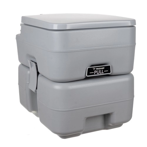 Trizand 24498 Prenosna kamping WC 20 + 12 l, siva