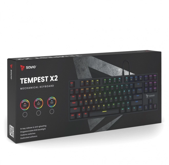 Mehanska tipkovnica Savio Tempest X2 RGB Outemu Brown