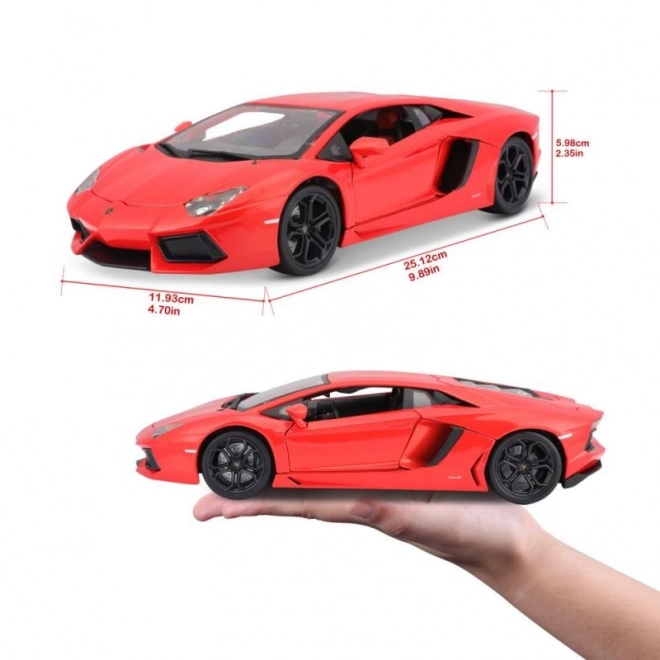 Bburago Lamborghini Aventador 1:18 oranžna 18-11033