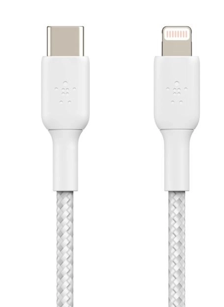 Pleteni kabel USB-C na Lightning 1m bel