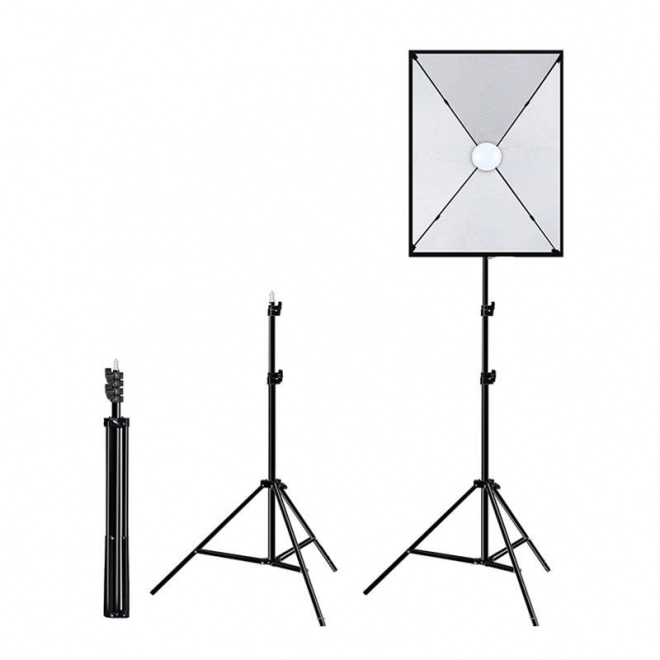 Studiova komplet Puluz Softbox 50x70 cm z stojalom in LED žarnico