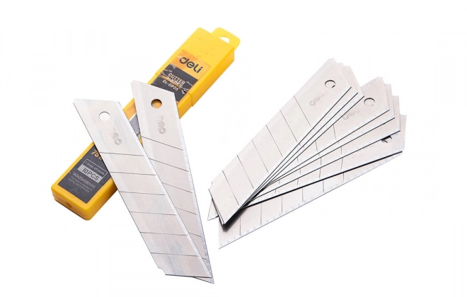 Nož 25 mm 10 ks nože glava Deli Tools EDL-DP05 (srebrna)