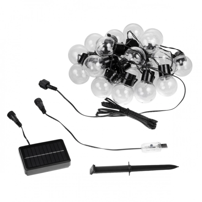 Solarna vrtna girlanda 2v1 LED MCE424 7m kroglice