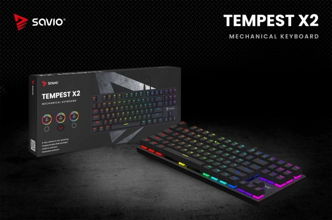 Mehanska tipkovnica Savio Tempest X2 RGB Outemu Brown