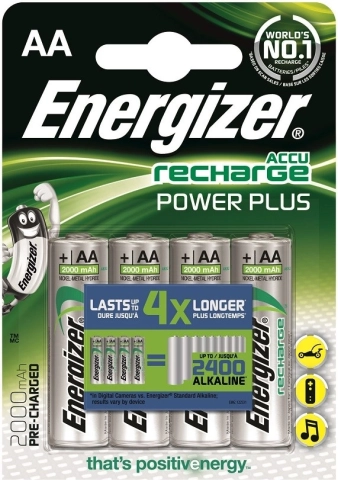 Polnilna baterija ENERGIZER Power Plus AA L91 2000 mAh, 4 kosi