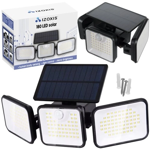 Sončna vrtna svetilka 180 LED s senzorjem gibanja in somraka