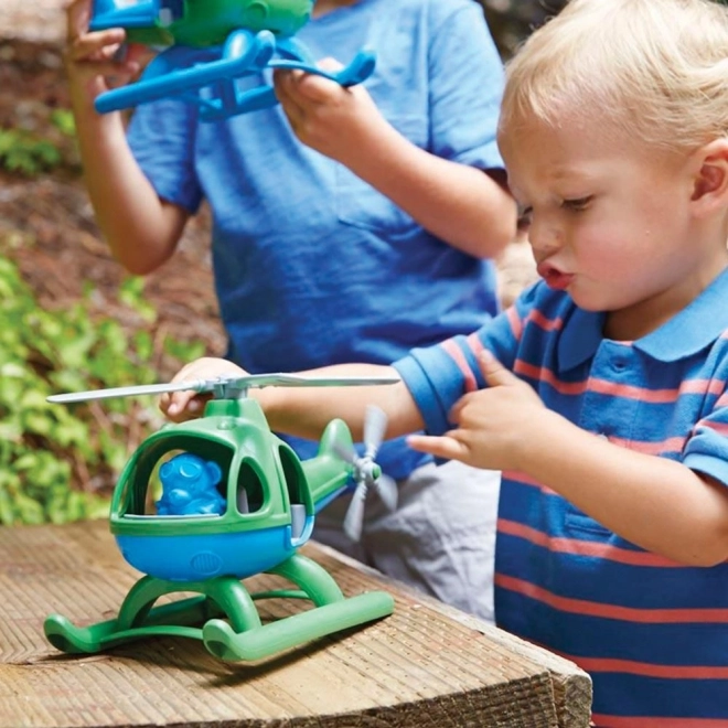 Helikopter Green Toys modra