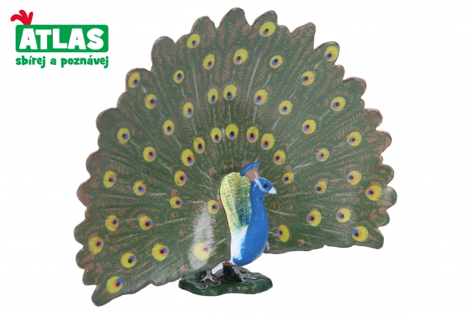 Ročno pobarvana figura pav 12 cm