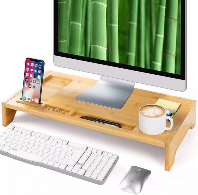 Stojalo za monitor - bambus