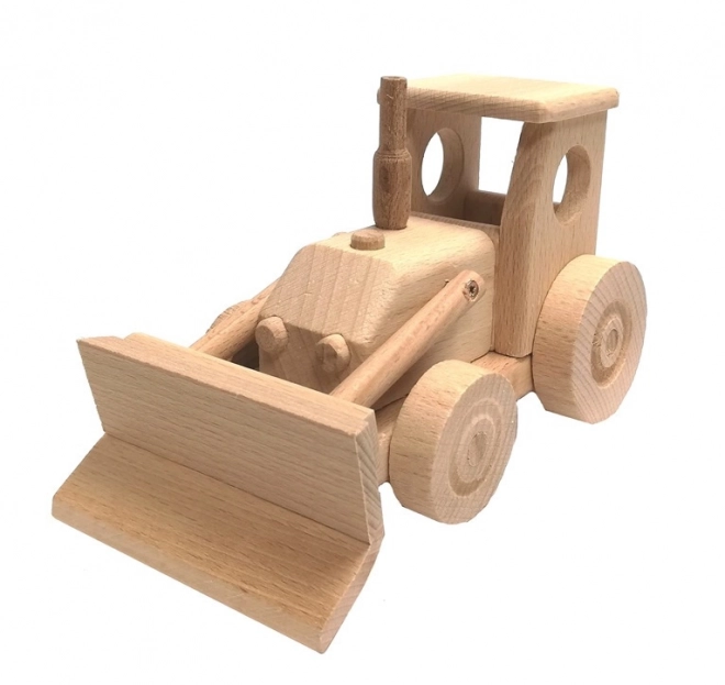 Leseni traktor z rezalnikom