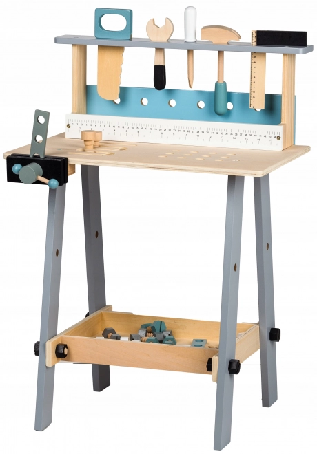 Lesena delavnica s orodjem 32 delov Ecotoys