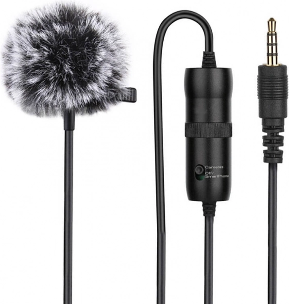 Mikrofon s sponko Puluz 3,5 mm jack 6 m