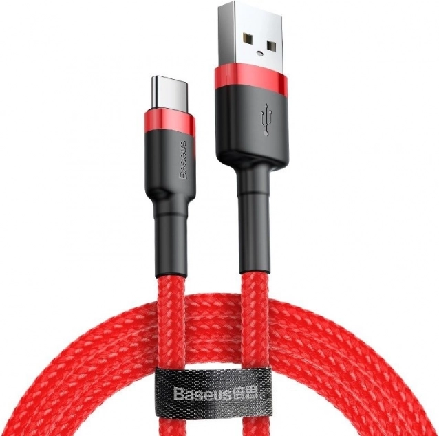 Baseus Cafule USB-C kabel 2 m rdeč