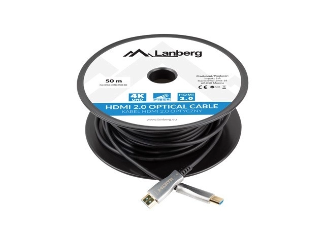 Kabel HDMI M/M v2.0 CA-HDMI-20FB-0500-BK 50m črna