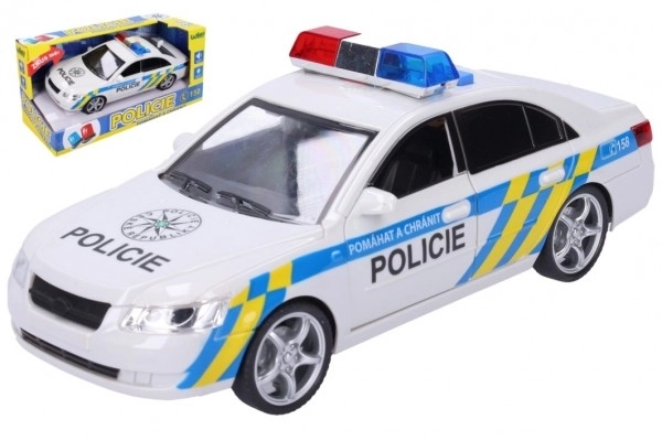 Avto policija plast 24cm na baterije z zvokom in svetlobo v škatli 28x14,5x12cm