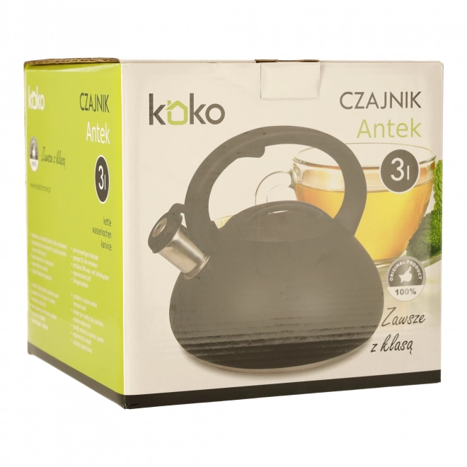 KOKO ANTEK čajnik 3l črna