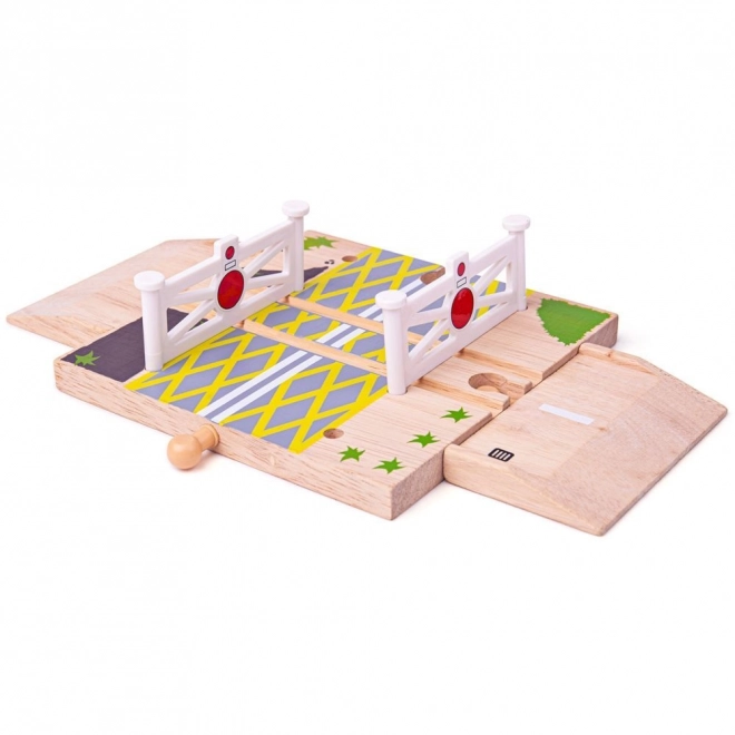 Bigjigs Rail Lesene avtoceste Železniški prehod z vrati